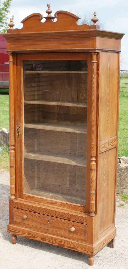 fantastic late 19th century antique french pine armoire bookcase