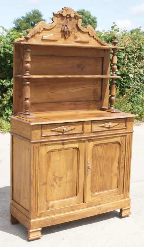 an imposing early 20th century antique french pine dresser sideboard