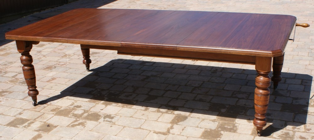 fantastic 8 foot english walnut wind out dining table