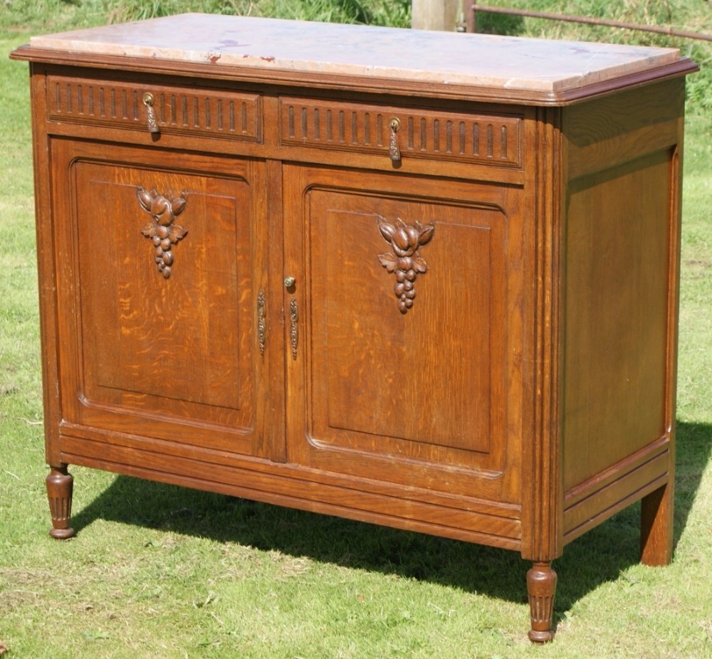 a superb early 20th century antique french oak art deco buffet sideboard