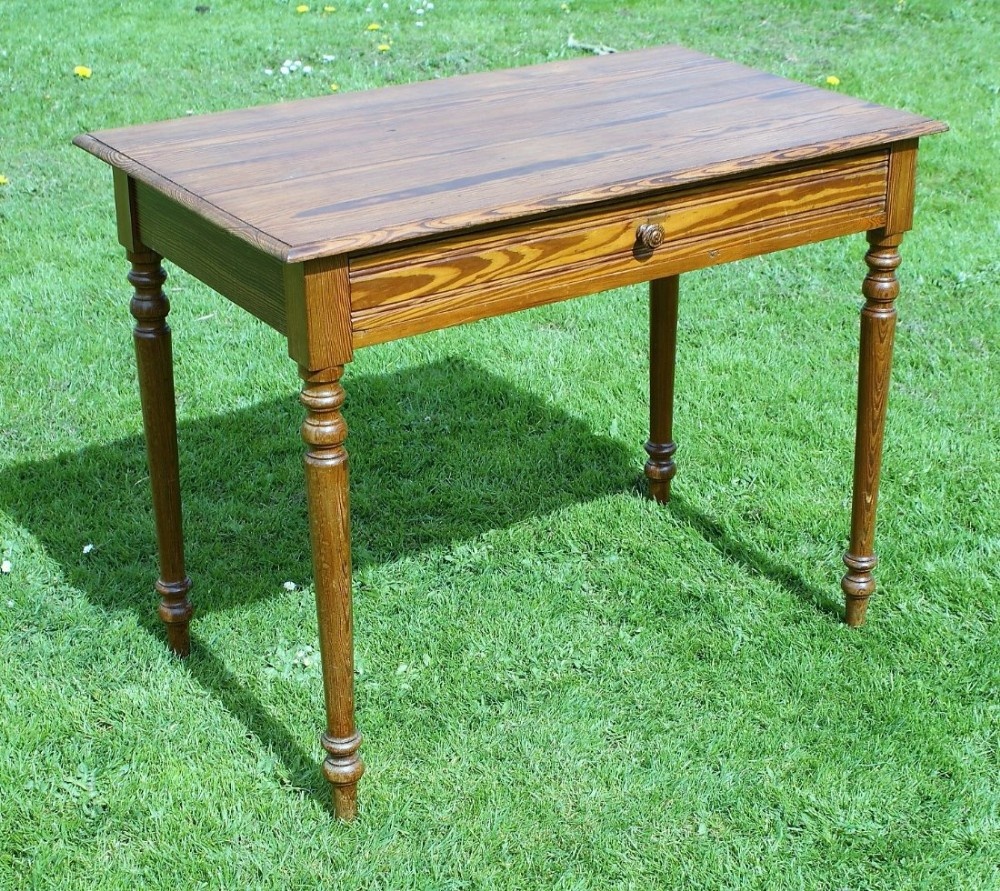 a very pretty lat19th century french pitch pine side table