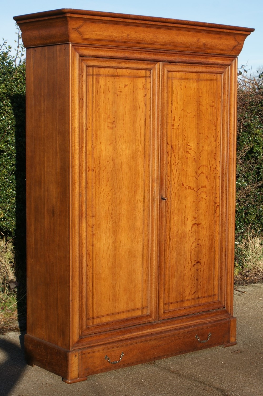 a fine french oak louis phillipe armoire