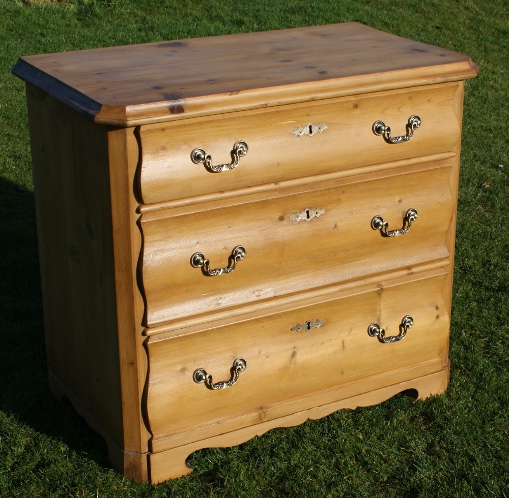 fantastic late 19th century german antique solid pine chest of drawers
