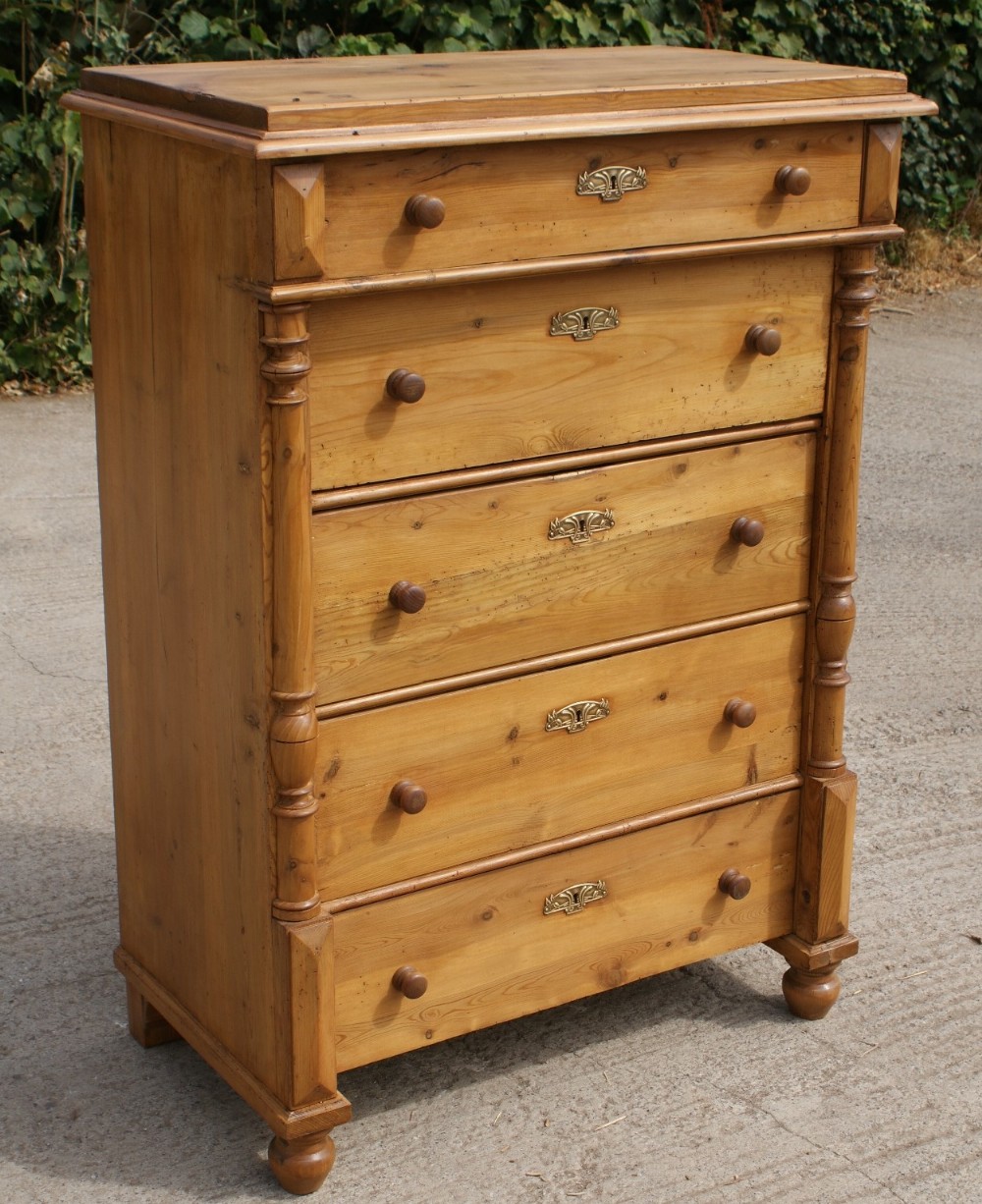 fantastic late 19th century antique danish pine chest of drawers
